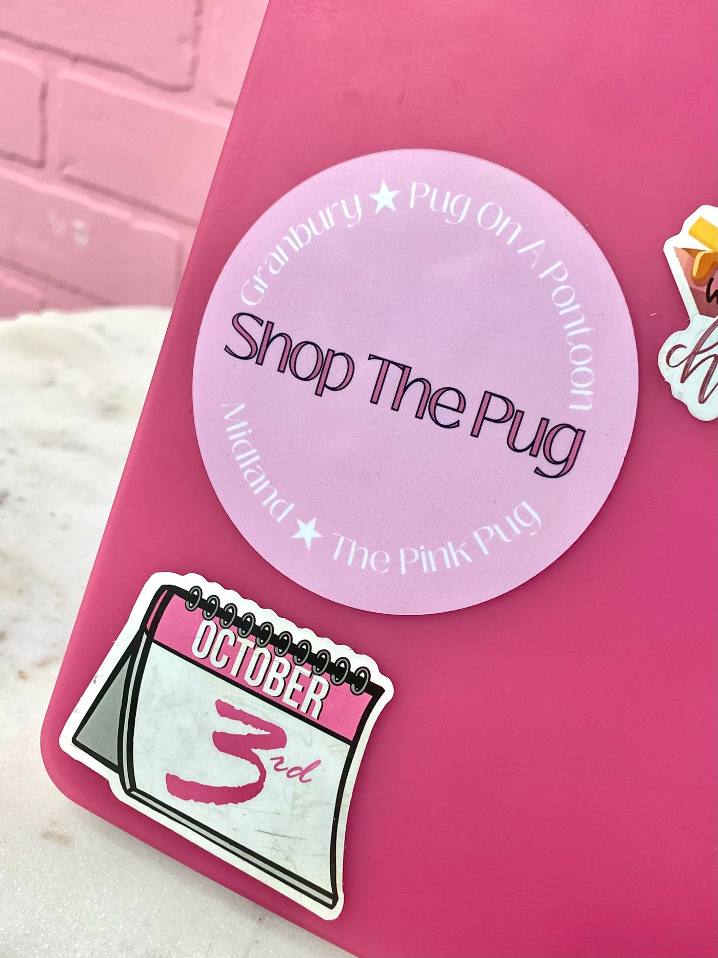 Shop The Pug Round Sticker