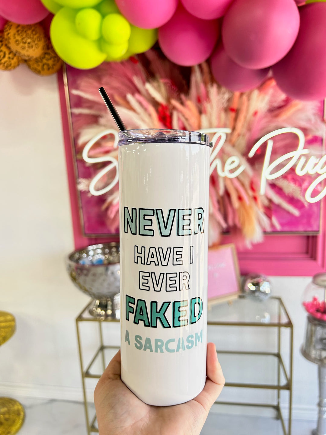 Never Faked A Sarcasm Travel Tumbler