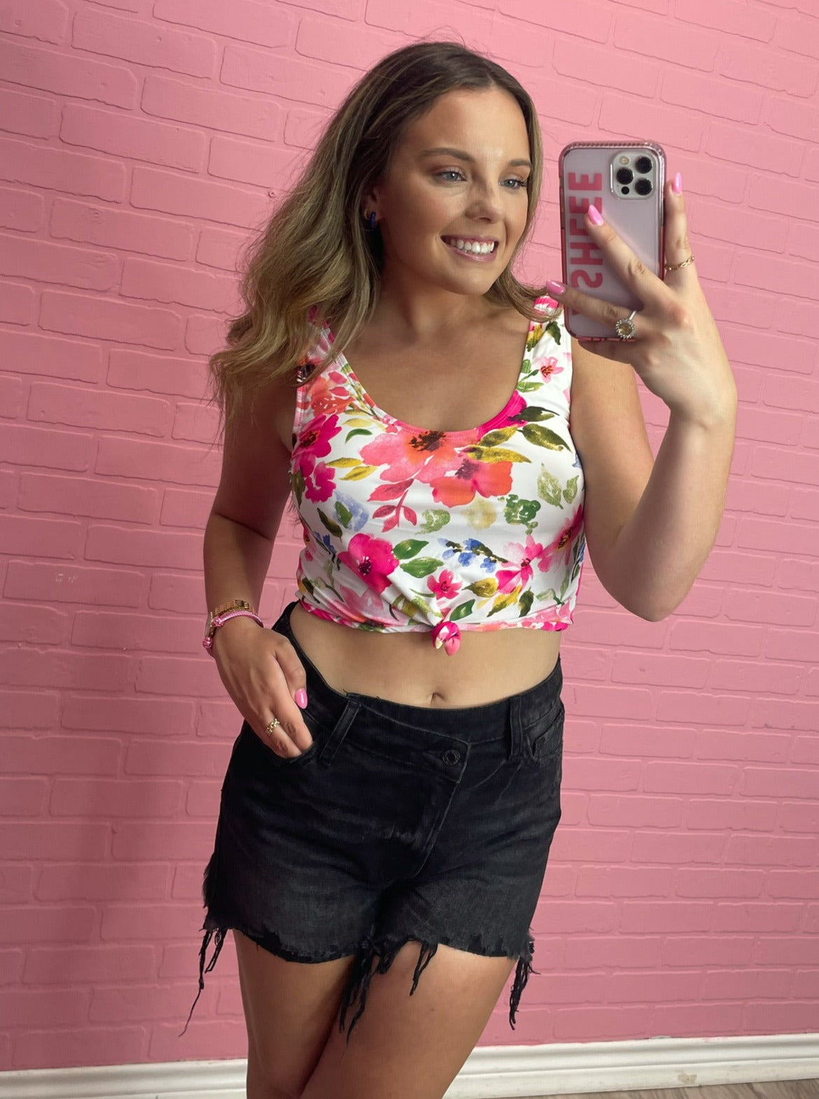 Bimini Floral Swim Top