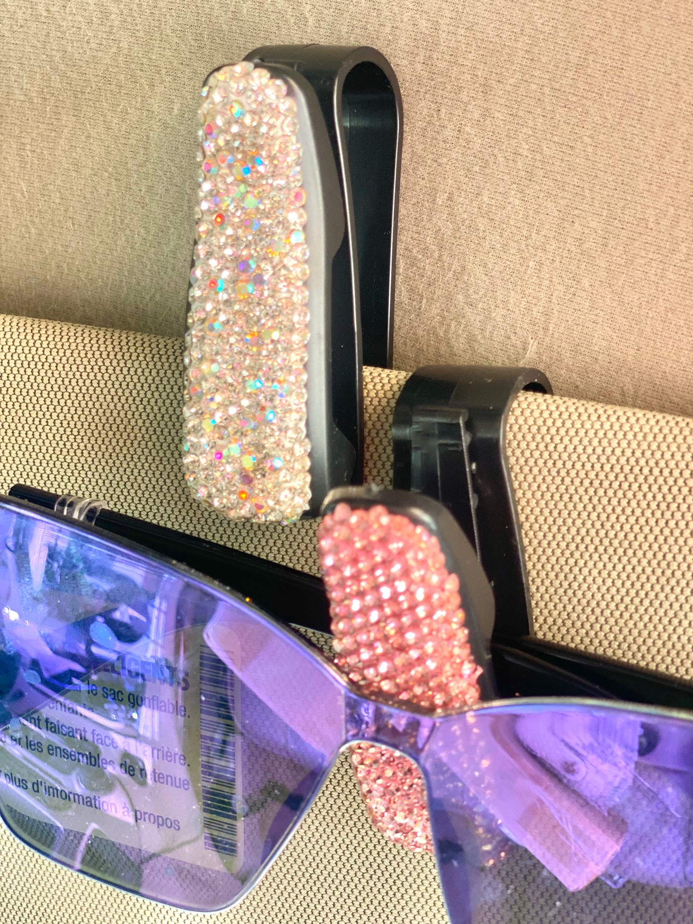 Diamond Car Eyeglass Holder