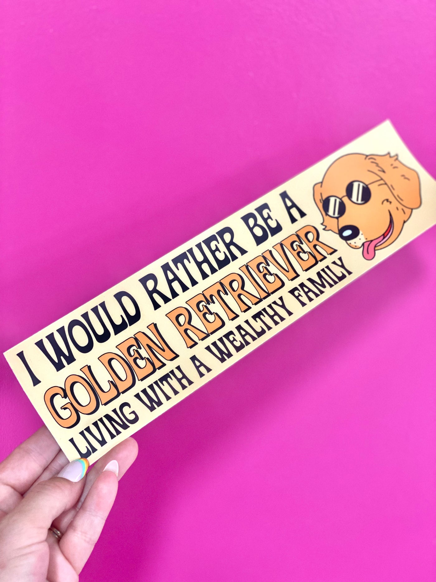 Golden Retriever Bumper Sticker