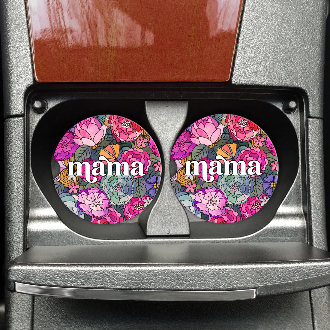 Floral Mama Car Coasters