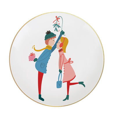 Mistletoe Appetizer Plate