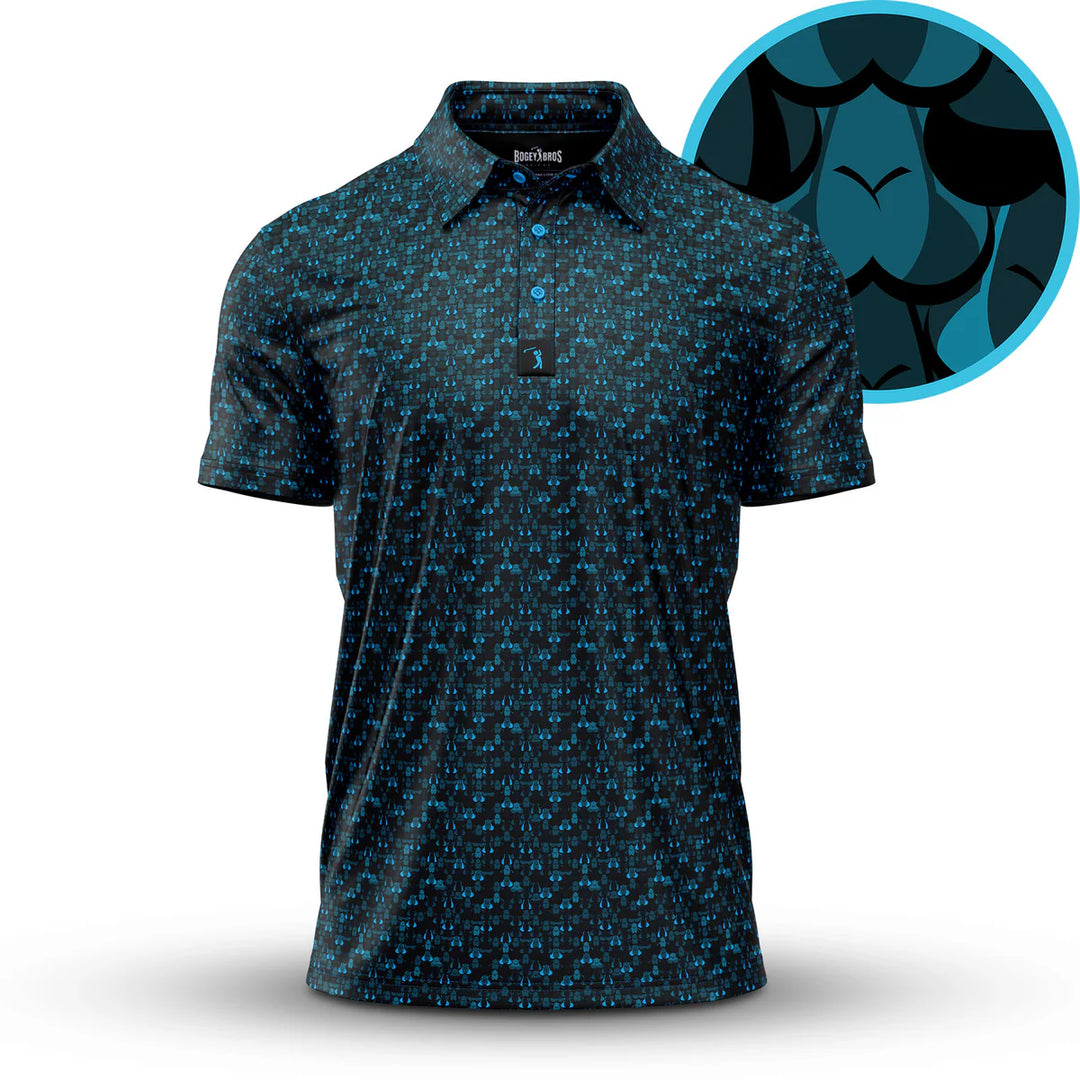 Eyes Up Here Zapped Men’s Polo