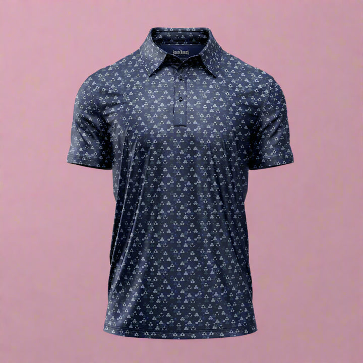 Whale Tail Navy Men’s Polo Shirt