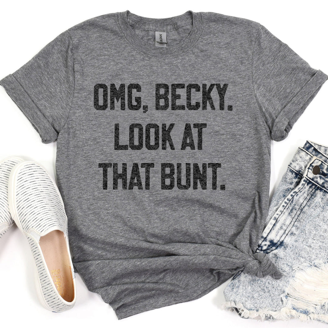 Womens Omg Becky Look At This Bump! Gold Shirt For Moms To Be Womens Omg Becky Look At This Bump! Gold Shirt For Moms To Be