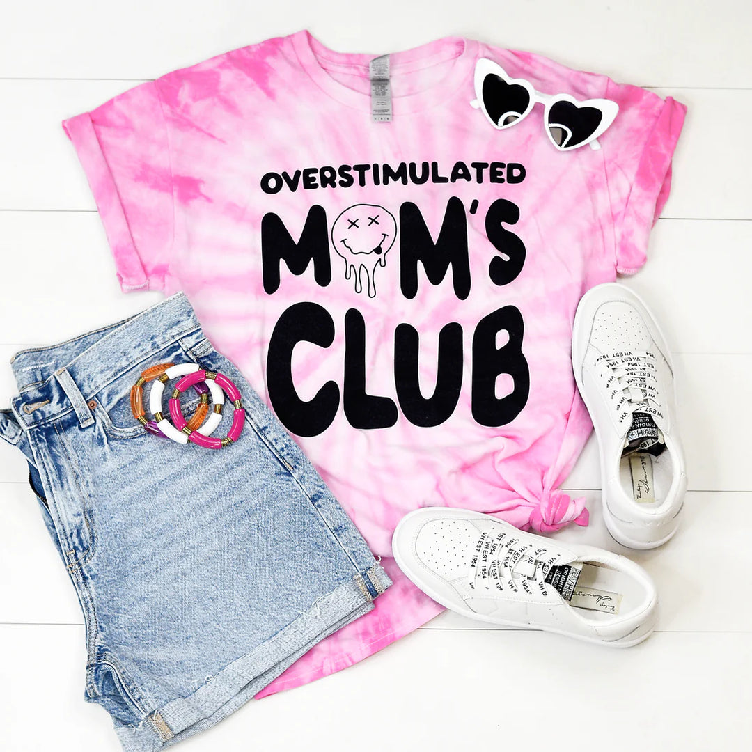 Overstimulated Mom's Club Graphic Shirt
