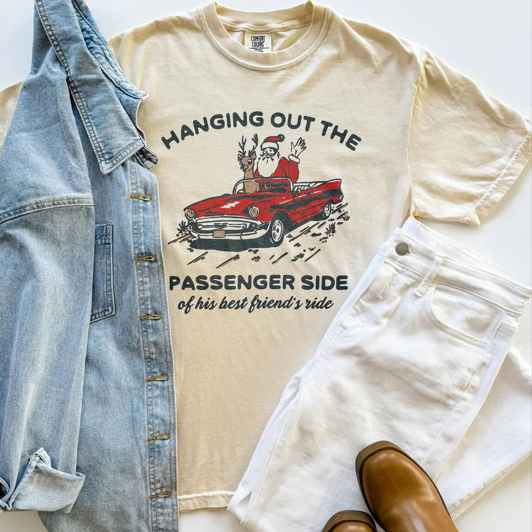 Passenger Side Best Friends Ride Graphic Tee