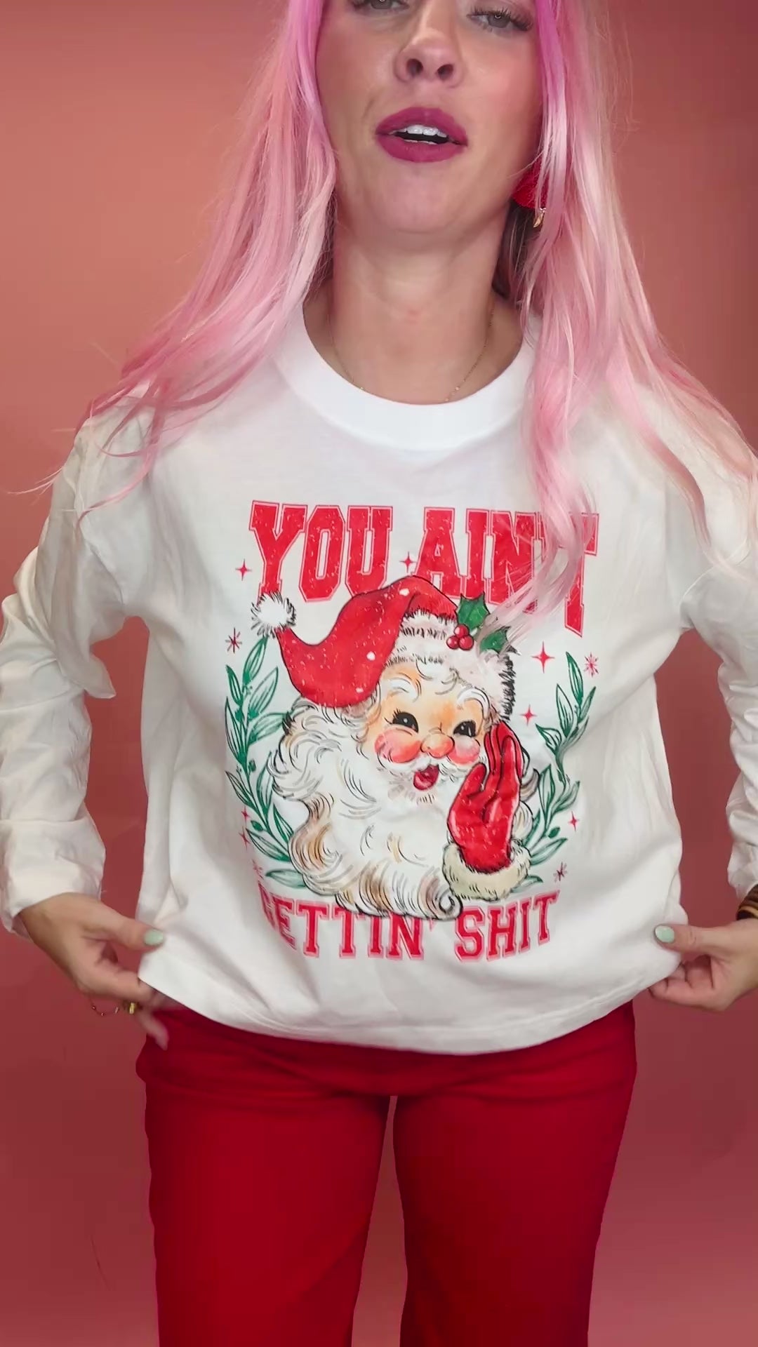 You Ain't Getting Shit Long Sleeve Graphic Tee