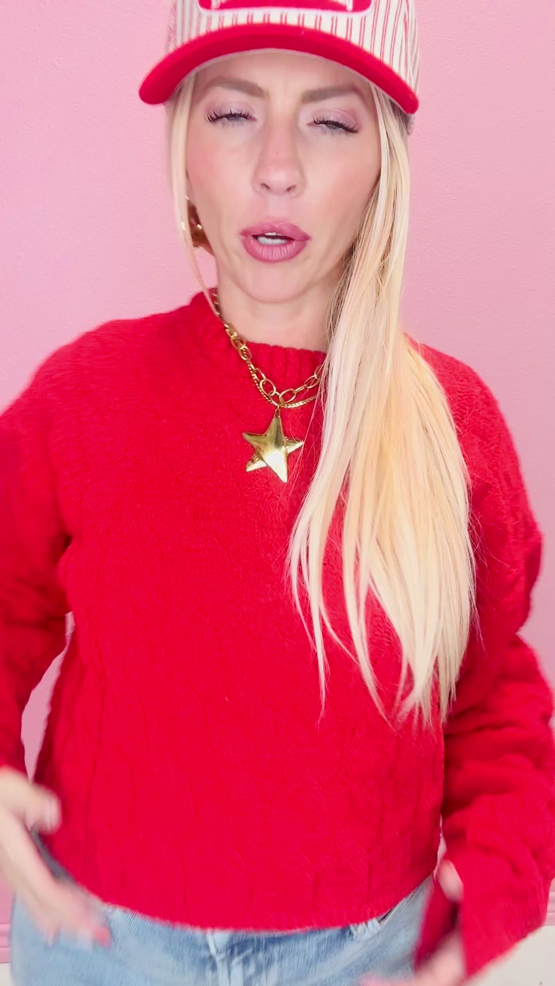 The Scarlet Crop Sweater