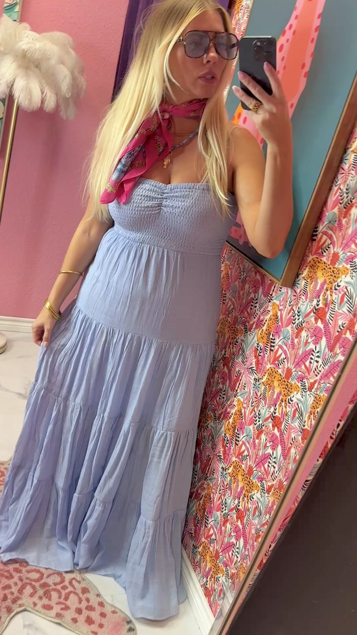 Sunset Stroll Smocked Maxi Dress