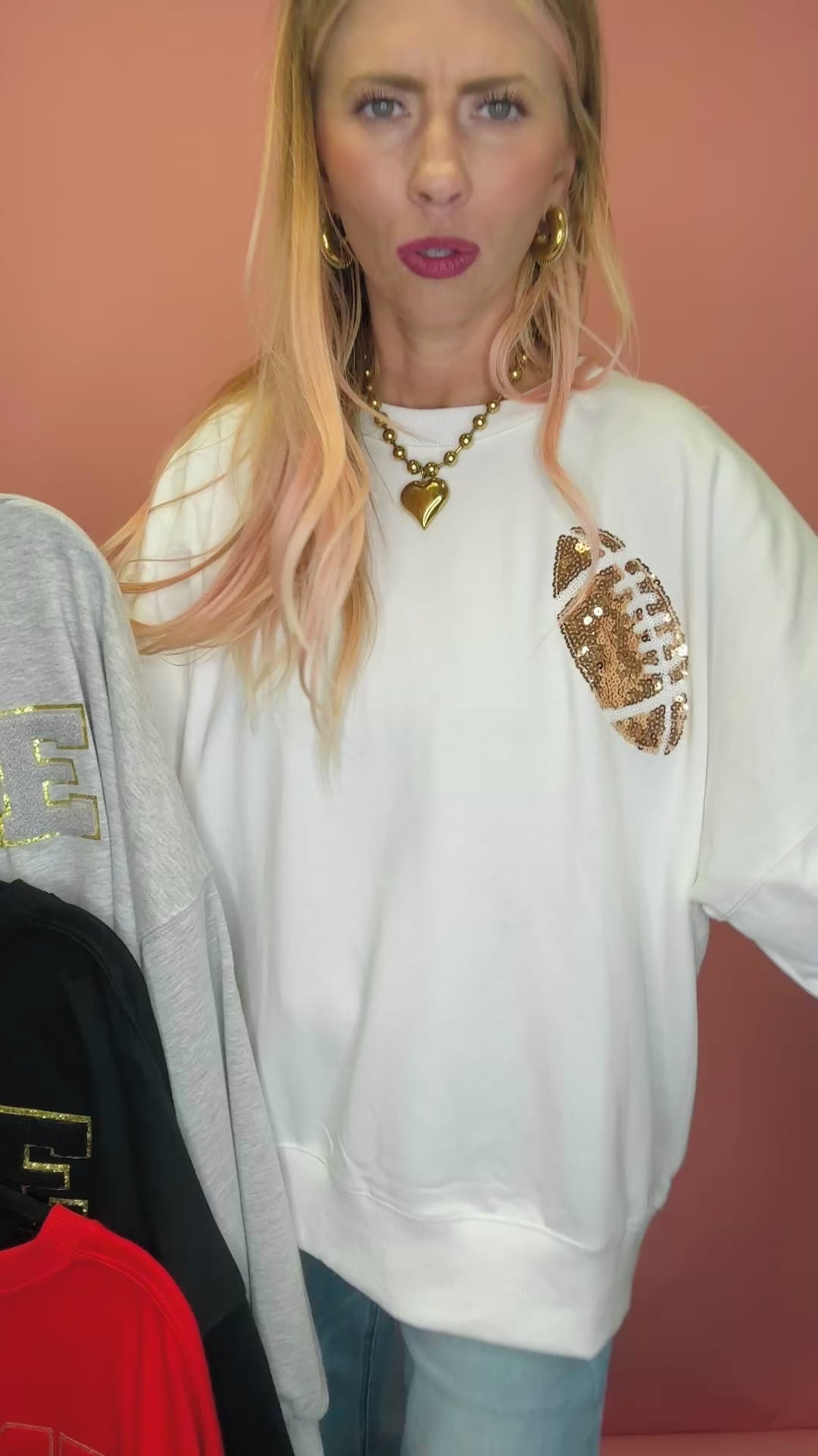 Game Day Football Crewneck Sweater