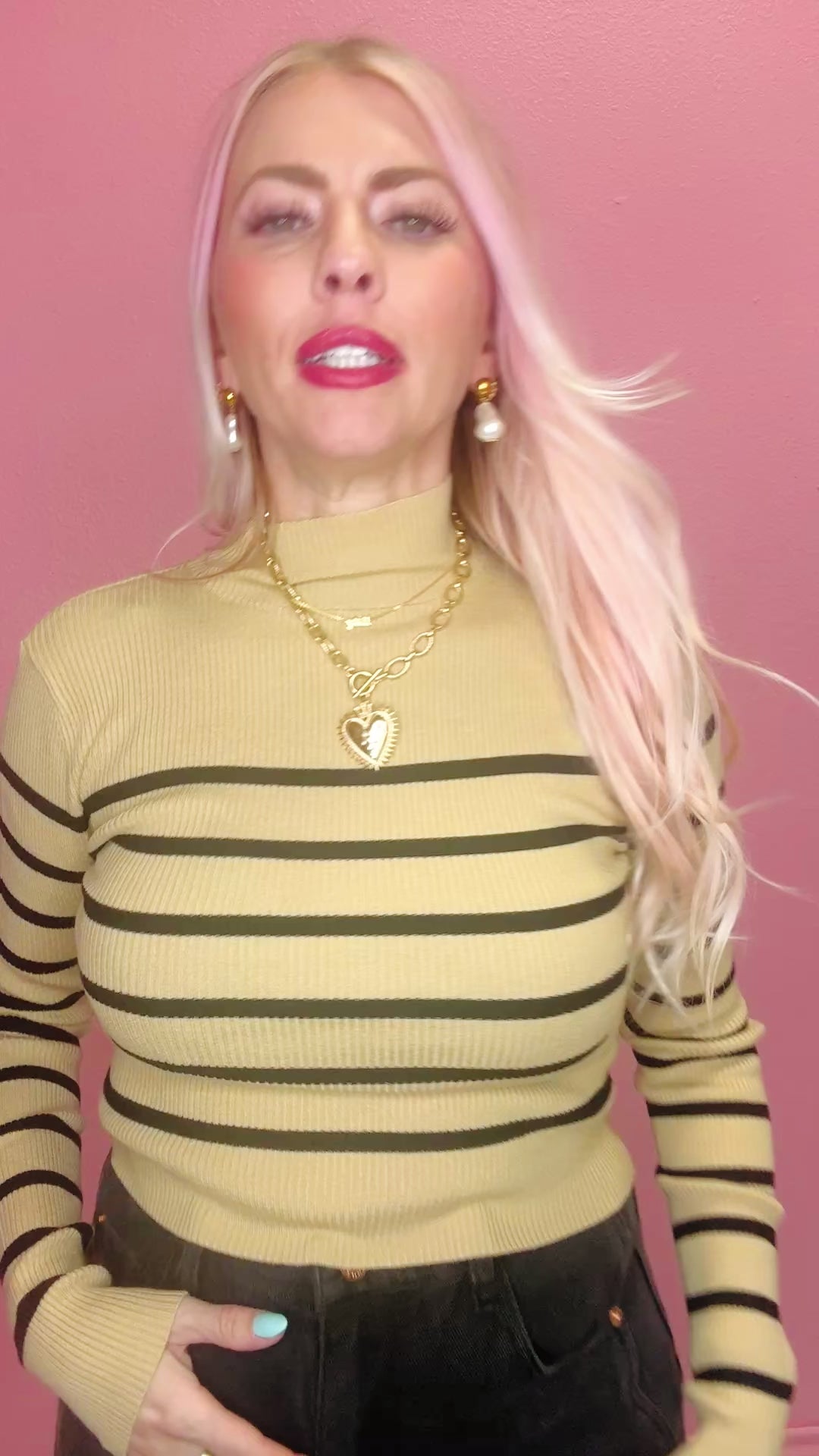 The City Stripe Knit Top