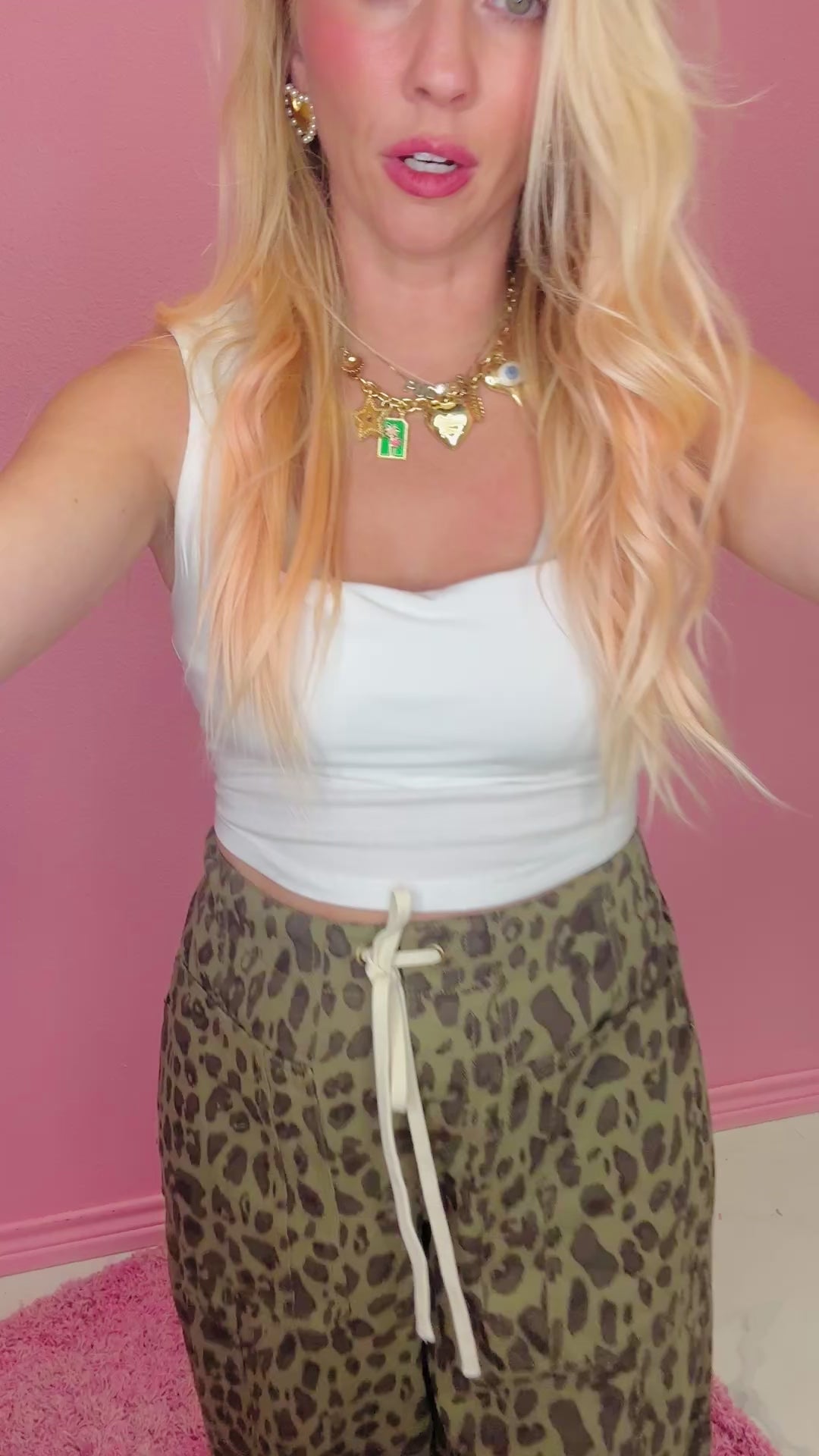 The Stella Olive Leopard Pants