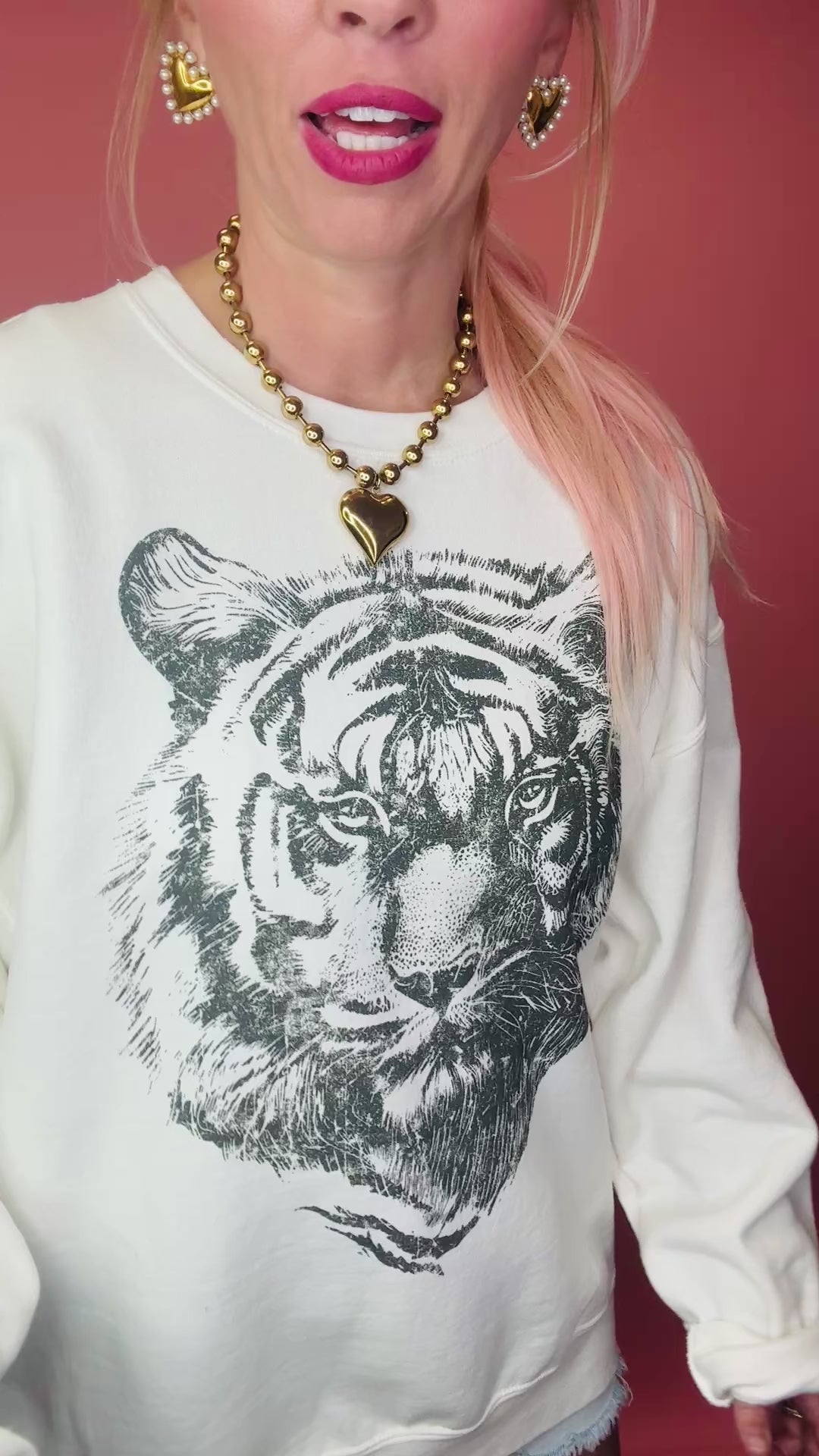 Tiger Oversized Sweatshirt