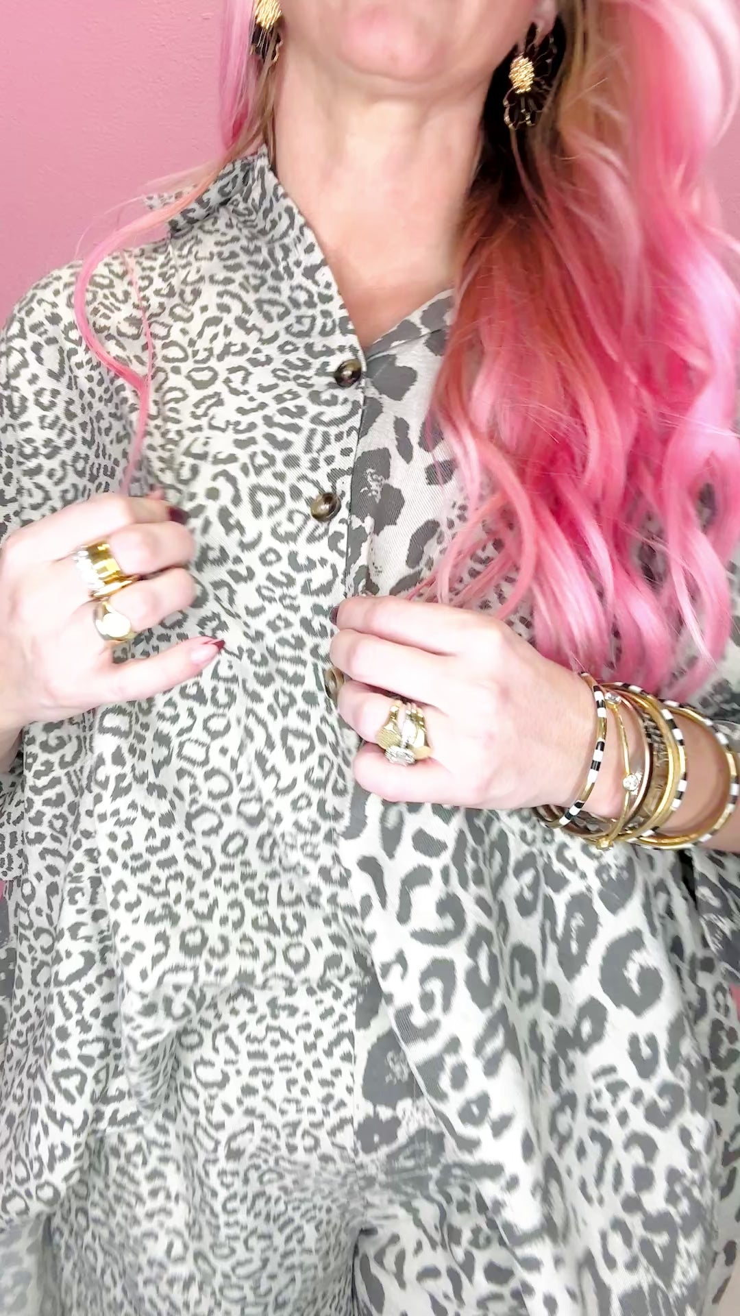 The Leopard Lounge Barrel Pants