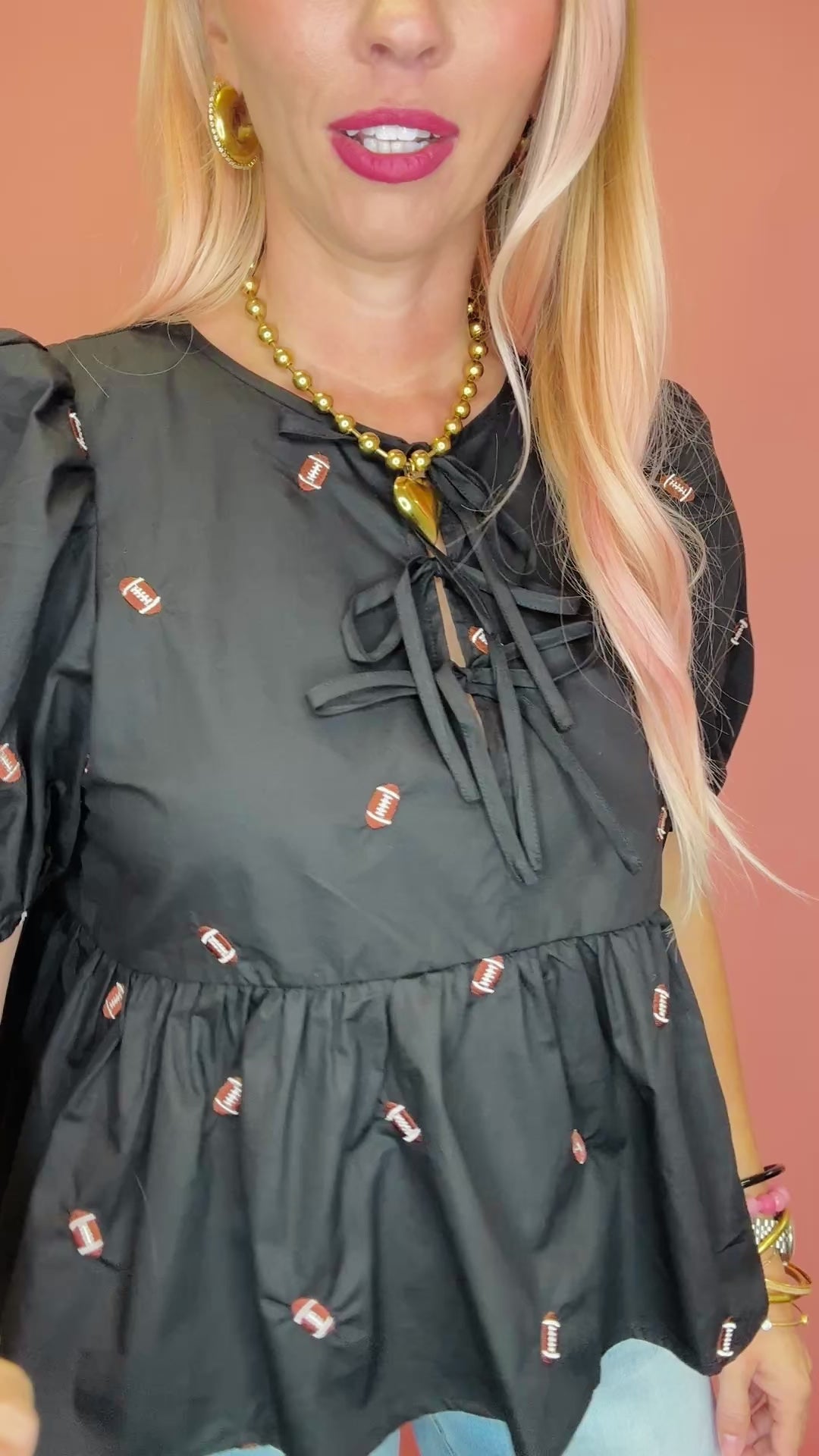 Set Game Day Football Patch Top