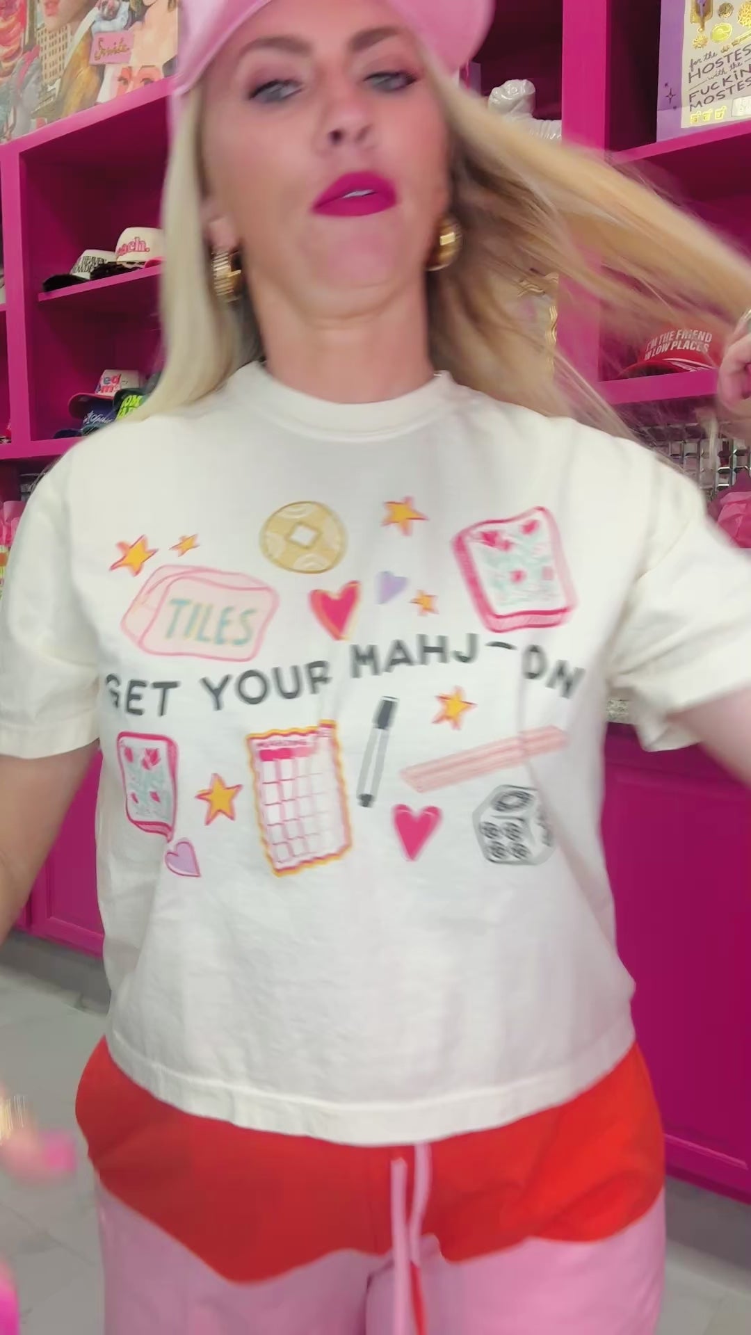 Get Your Mahj-On Crop Tee