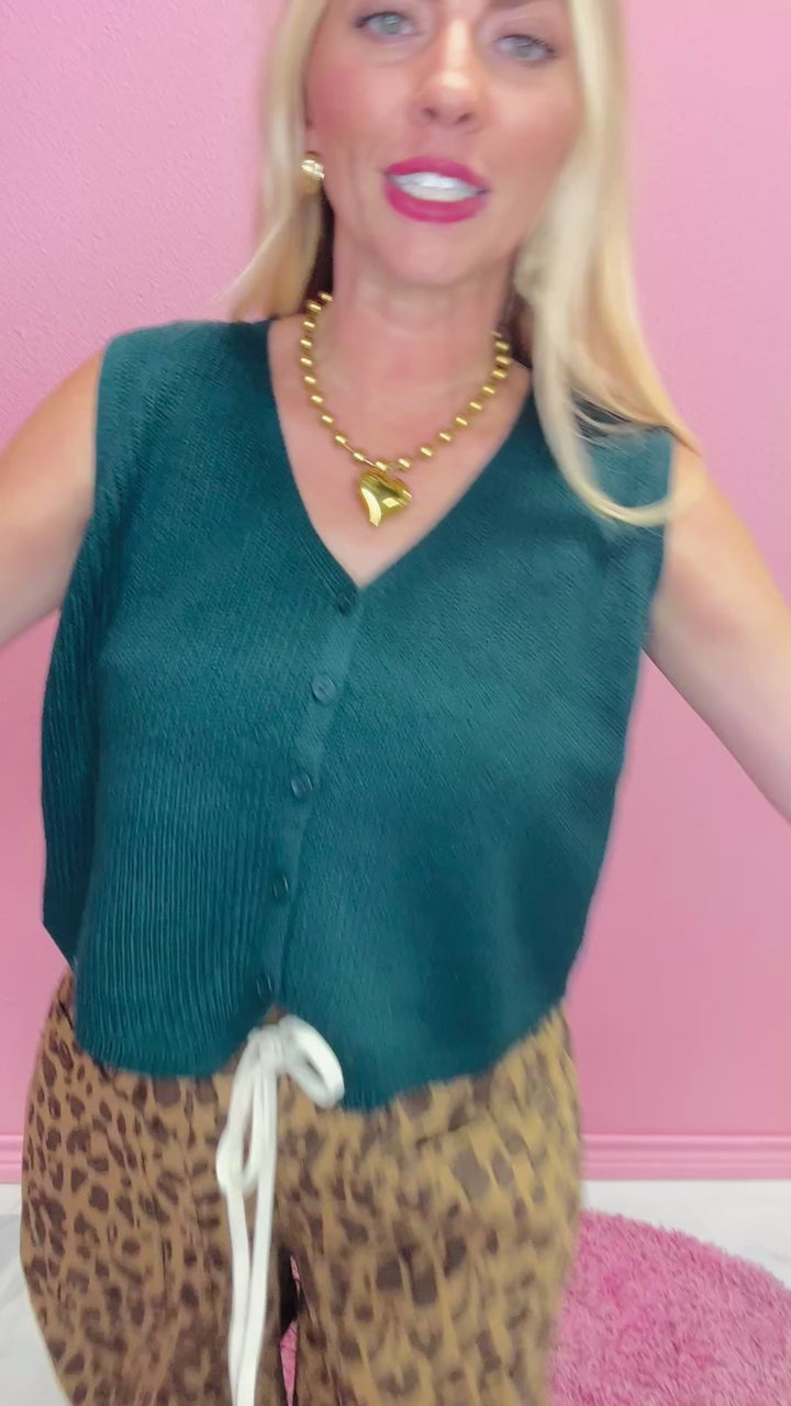 The Jenna V-Neck Knit Top