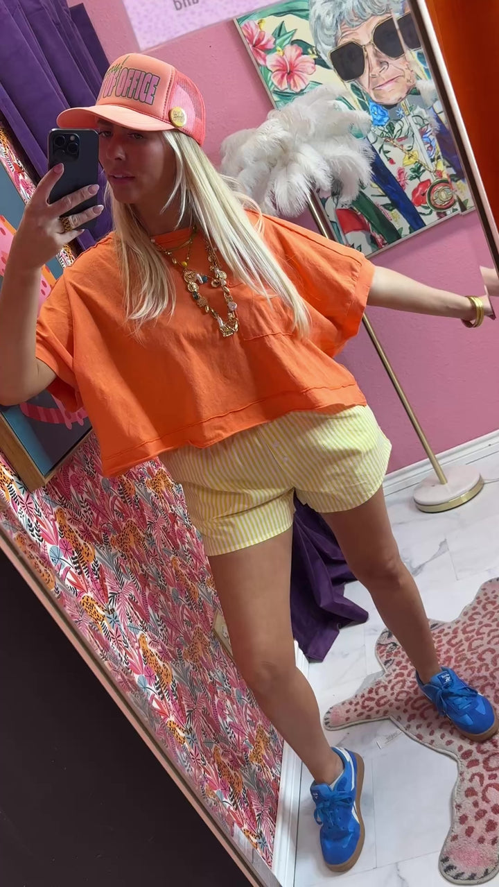 Orange Replay Top