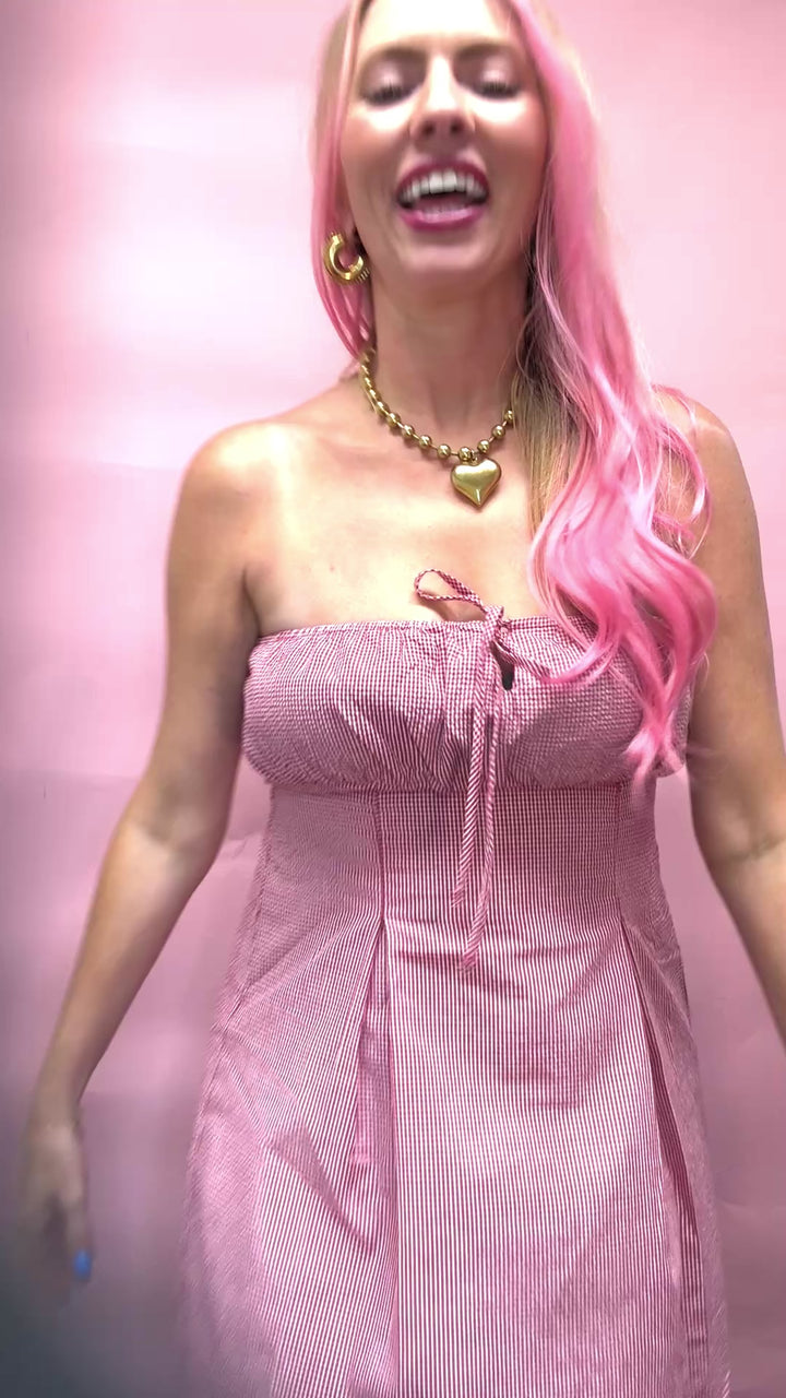 The Gingham Getaway Dress