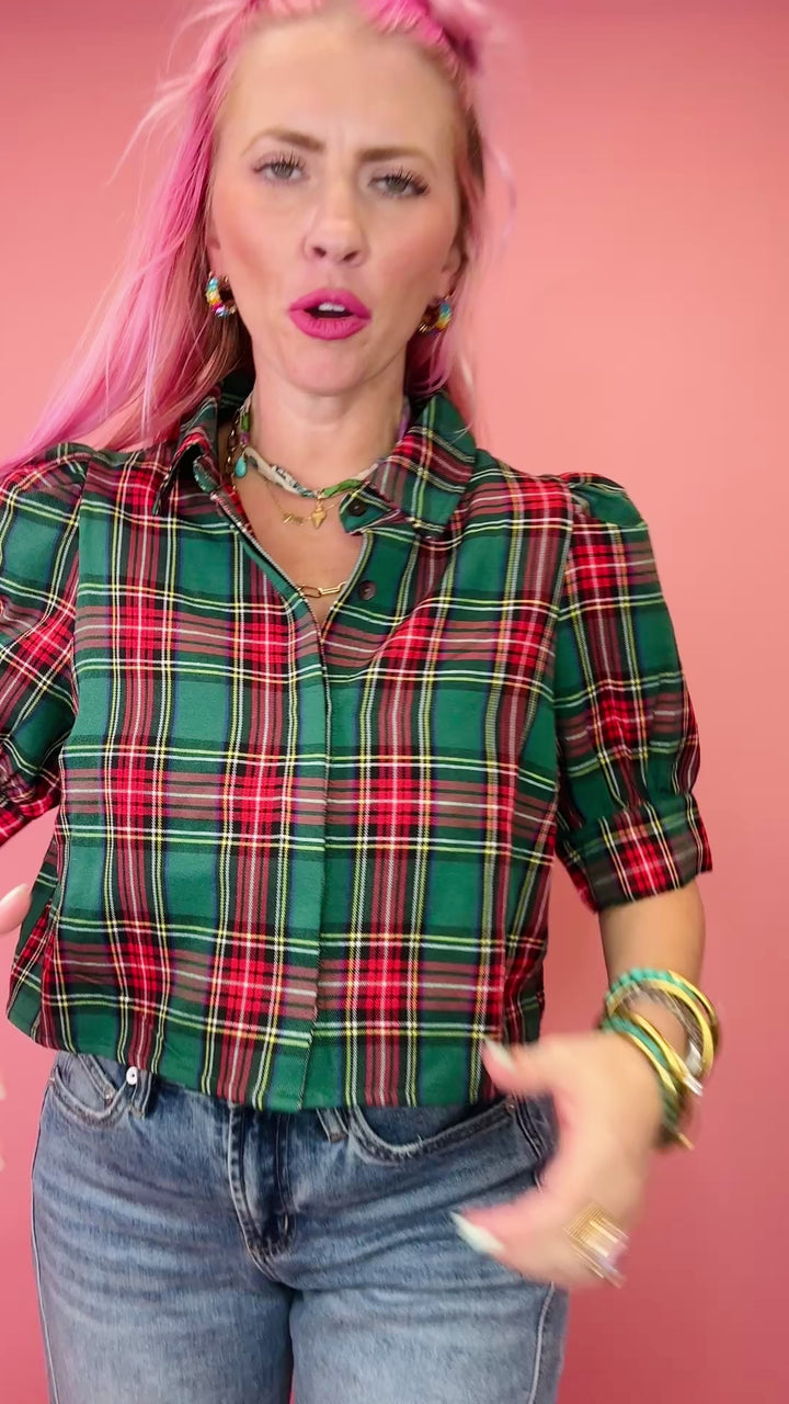 The Torrance Plaid Top