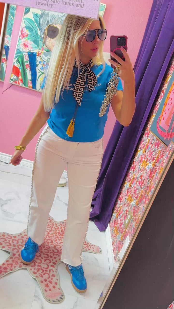 Shine On Side Detail Jeans