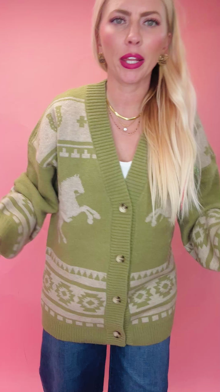 The Evelyn Western Cardigan