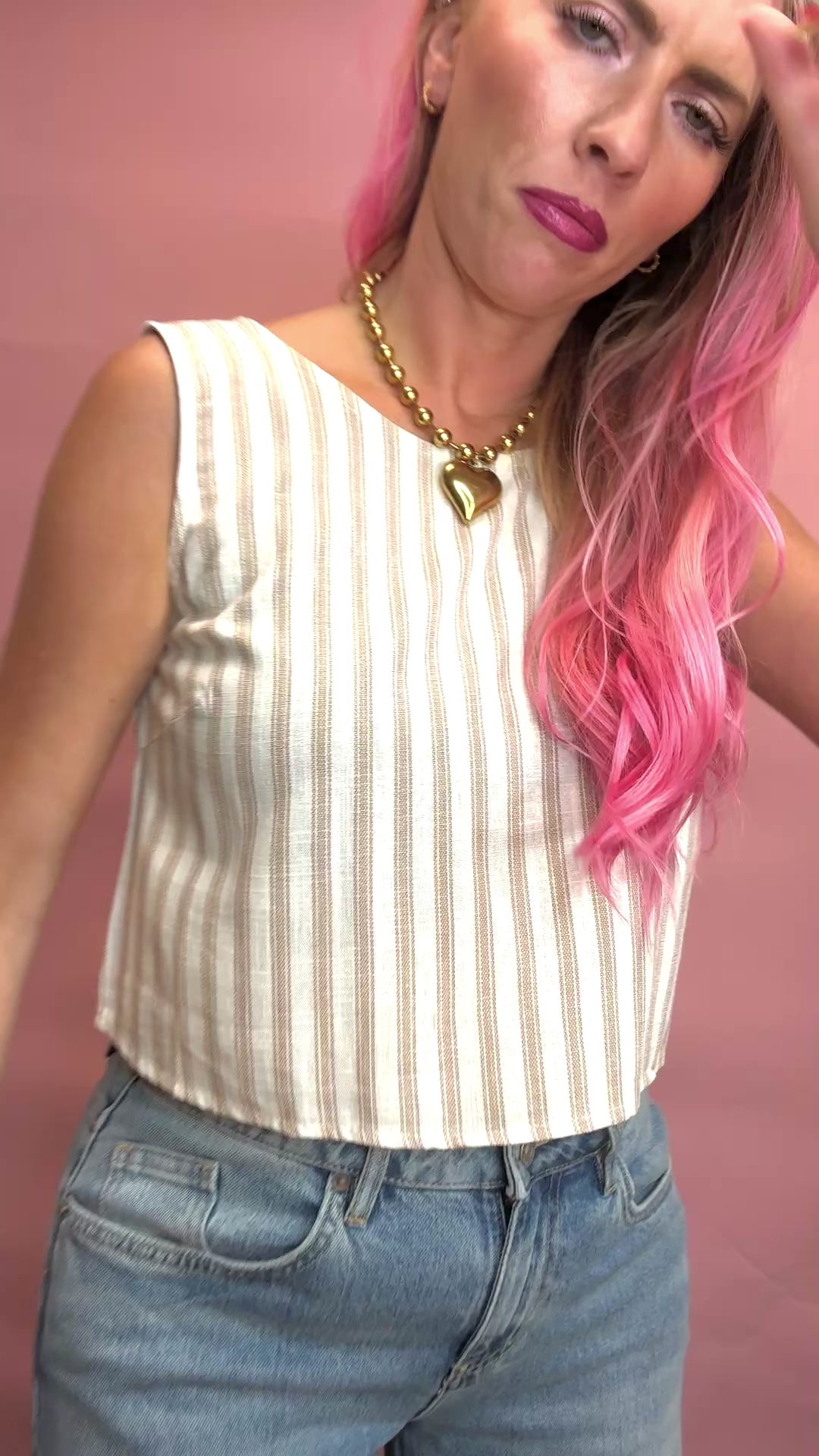 The Golden Hour Stripe Top