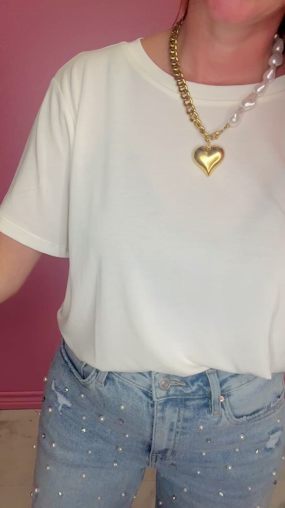 The Pearl High-Rise Wide Leg Jeans