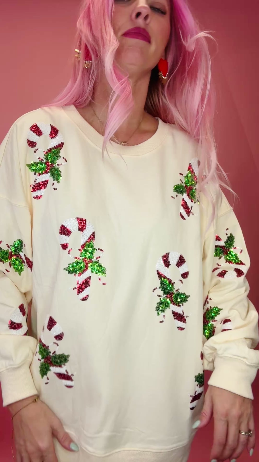 Candy Cane You Not Christmas Sweater