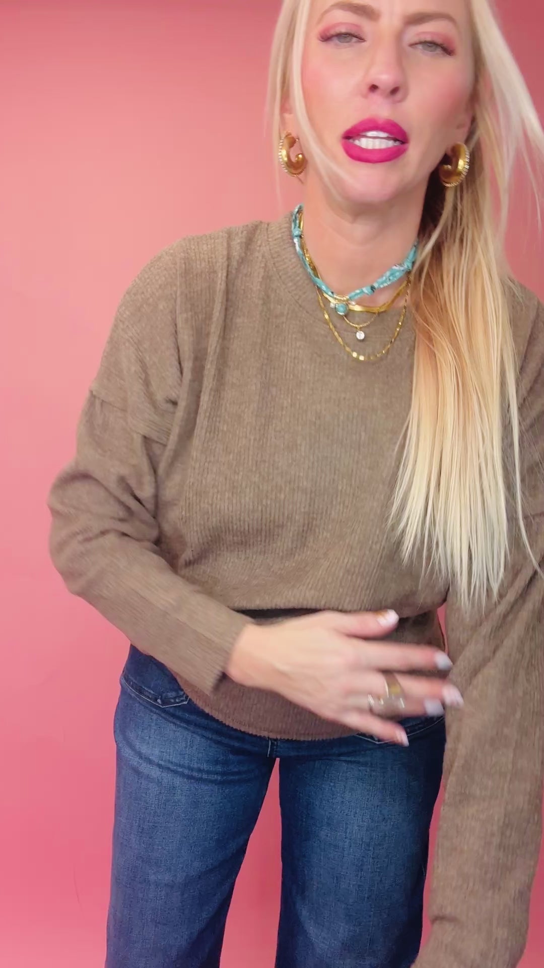 The Stephanie Corded Sweater