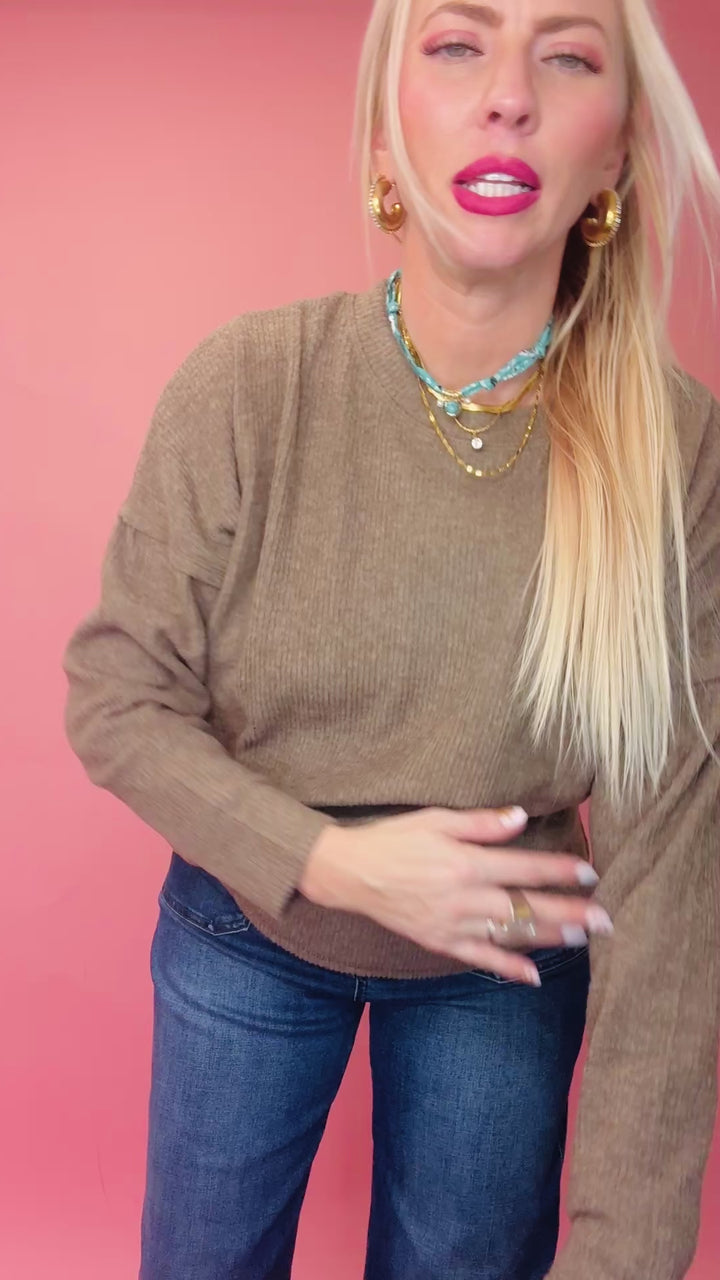 The Stephanie Corded Sweater