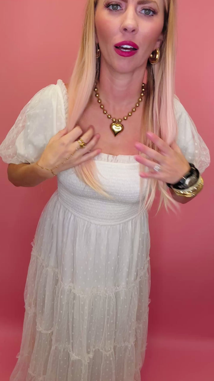 When In Rome Tulle Midi Dress