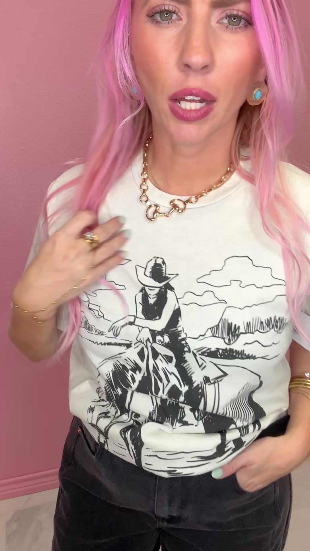 Wild West Cowgirl Graphic Tee