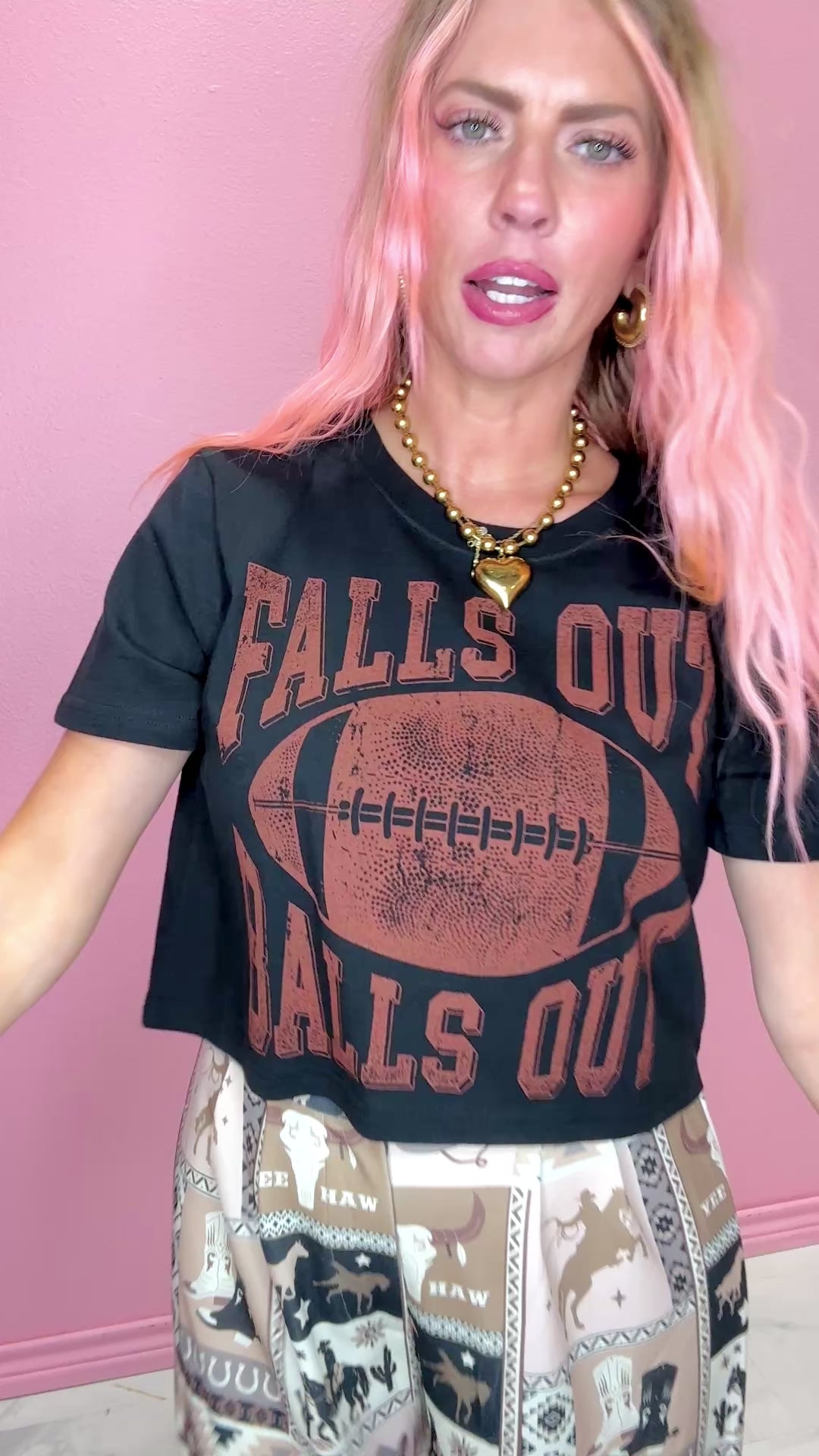 Falls Out Balls Out Tee