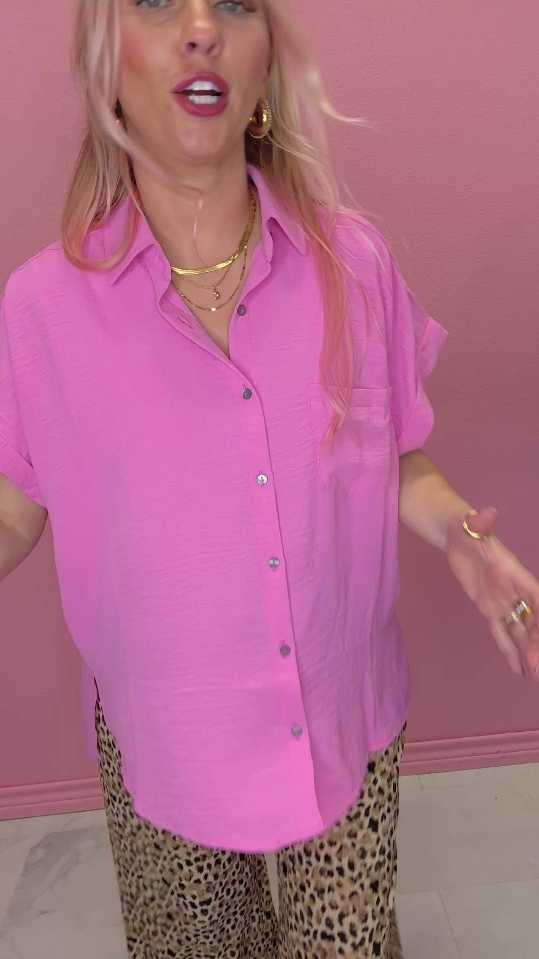 Breezy & Unbothered Button-Down