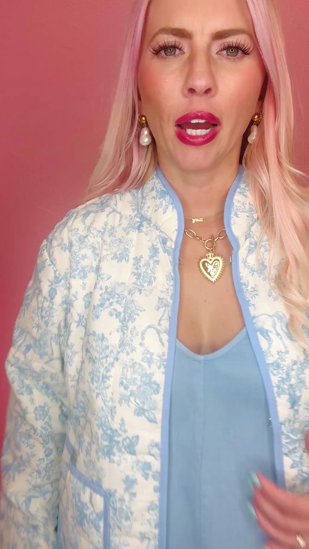 Blue Reign Padded Quilted Jacket