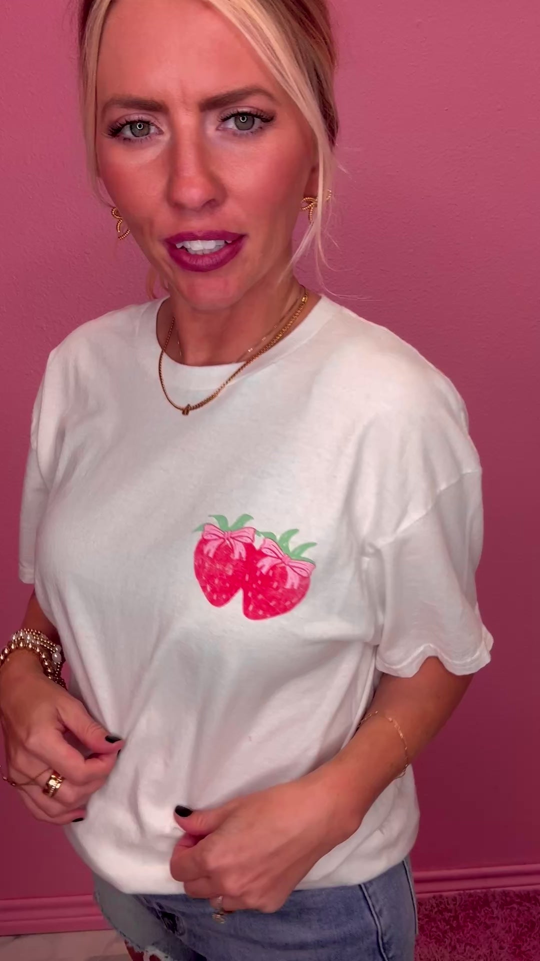 Enjoy The Good Days Berry Tee