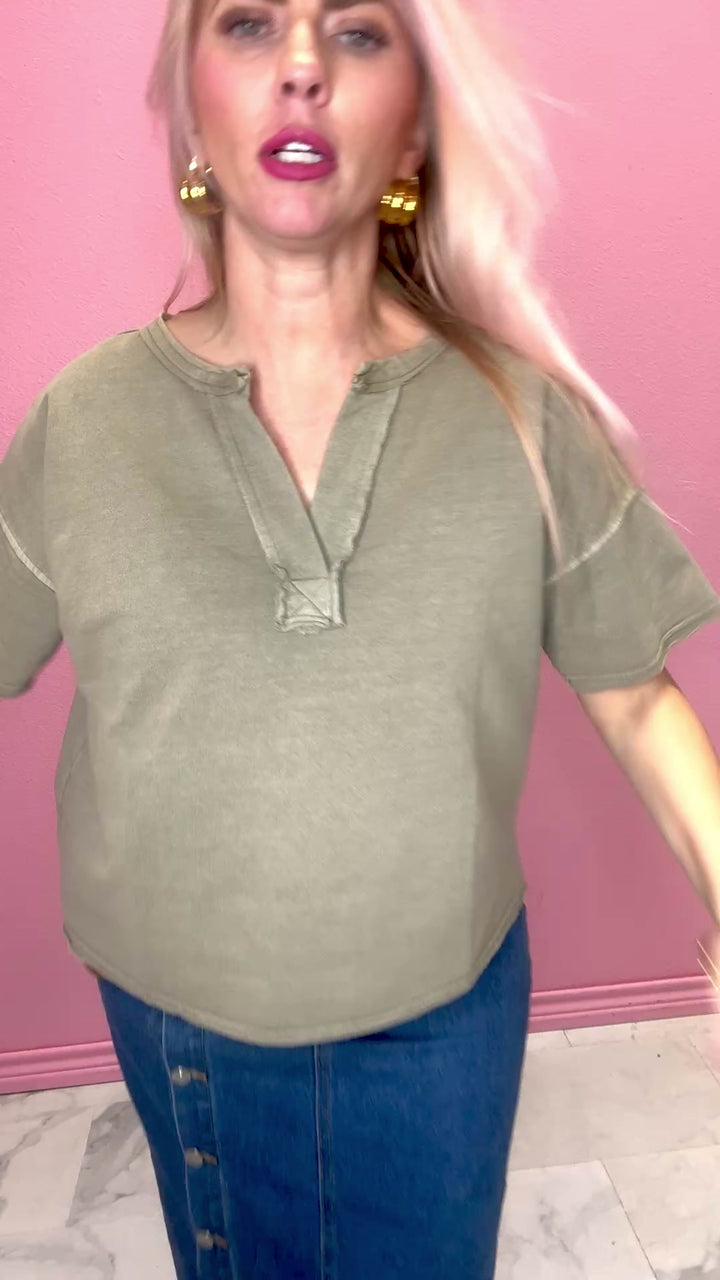 The Washed Wonder Boxy Top