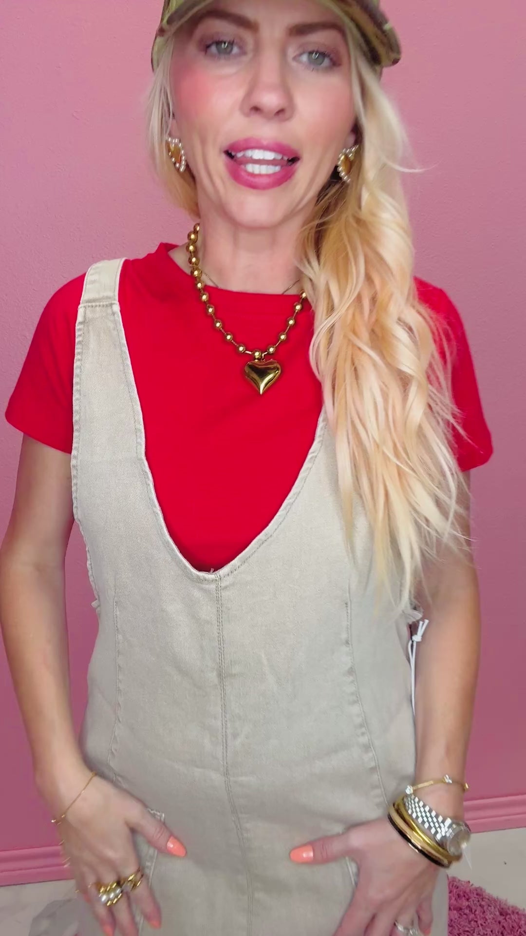 The Charlie Denim Overall Dress