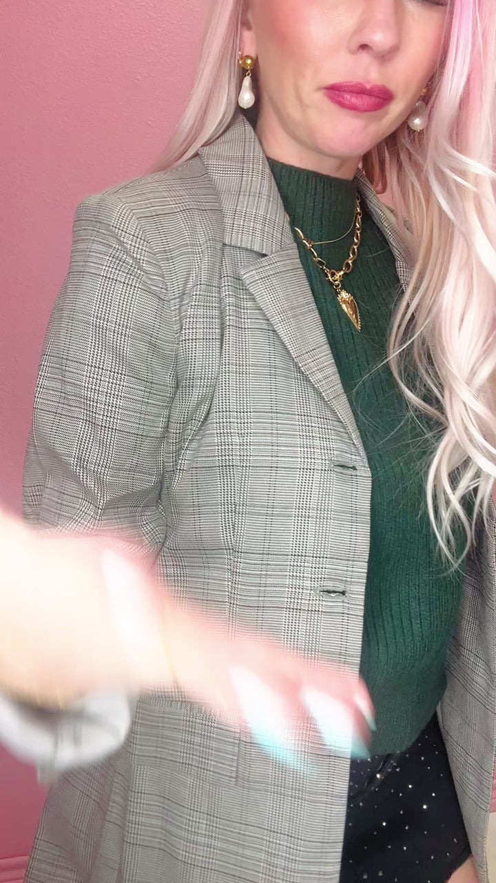 The Plaid Perfection Blazer