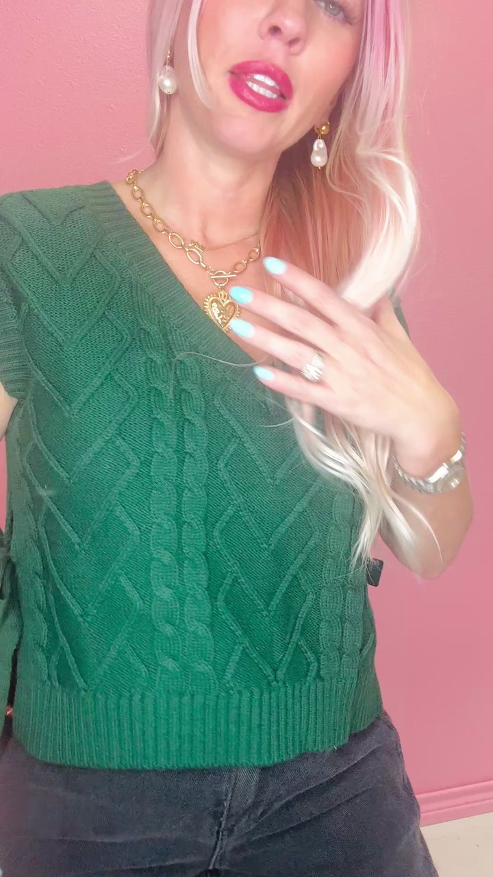 The Side Tie Sweater Vest