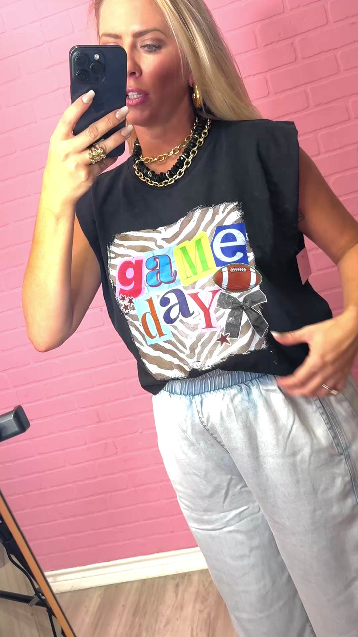 Game Day Scraps Muscle Tank