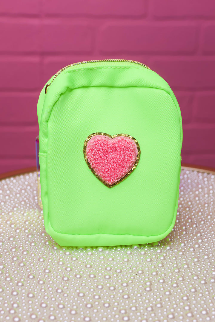 Neon Canvas Zip Up Bags