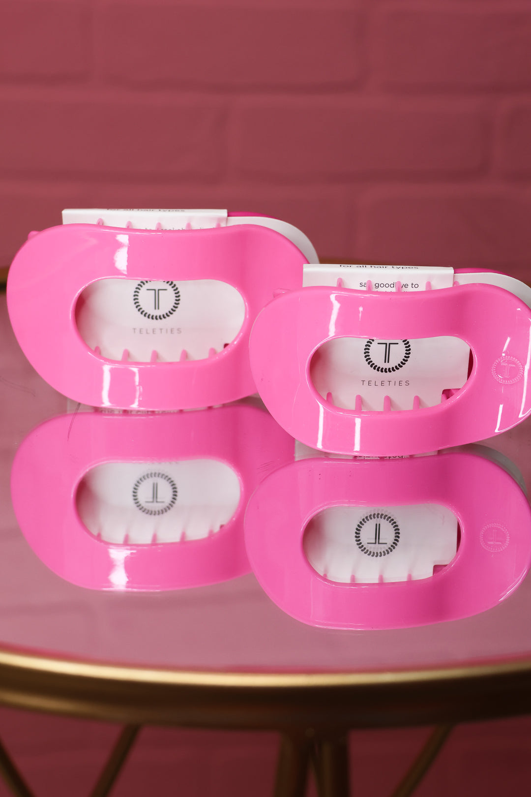 Paradise Pink Flat Round Hair Clip