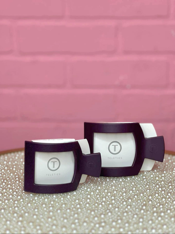 Burgundy Bliss Square Flat Hair Clip