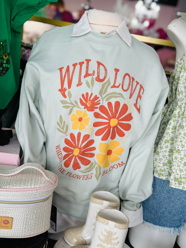 Wild Love Flowers Sweatshirt