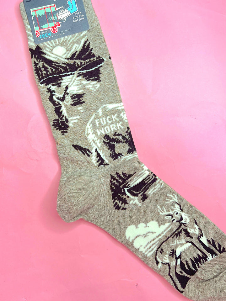 Fuck Work Men's Socks