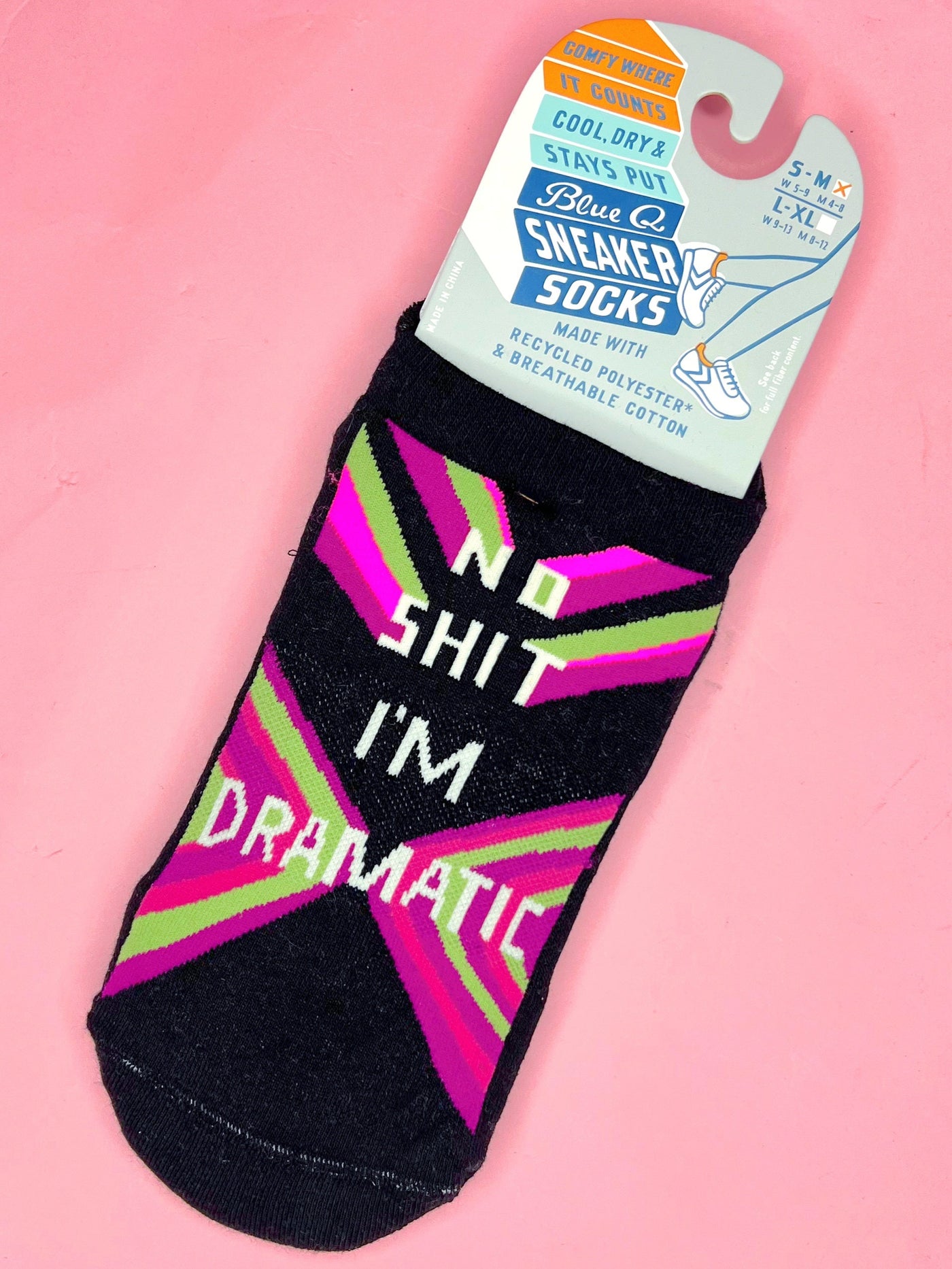 No Shit I'm Dramatic Sneaker Socks
